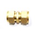 Brass Equal Union Olive Couplings Straight Compression Ferrule Fitting